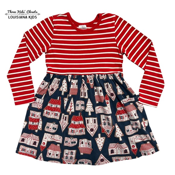 Hanna Andersson Other - Hanna Andersson Sz 110 (5) Gingerbread Village Christmas Holiday Mixie Dress